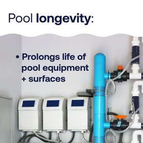 Dosing HTH Alkalinity Up into pool water to stabilize alkalinity