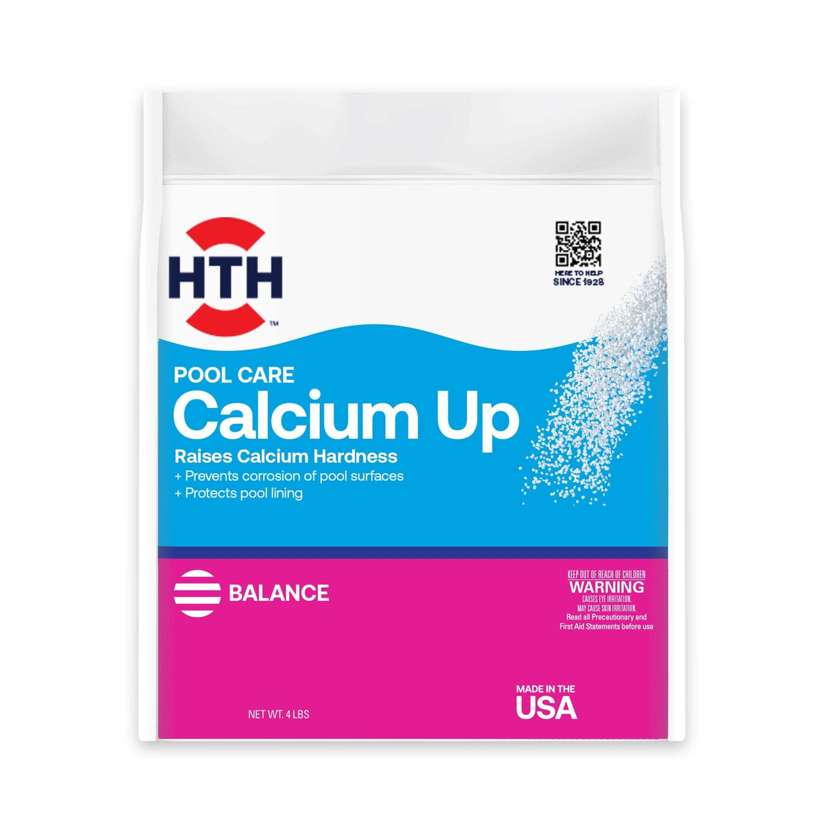 HTH Calcium Hardness Up bottle pour balancing pool water to prevent corrosion