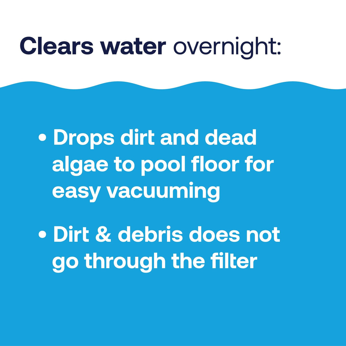HTH Drop Out Flocculant saltwater-compatible option supports safe use in saltwater pools.