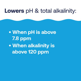 HTH pH Down dosing spout enables precise application for balanced pool water.