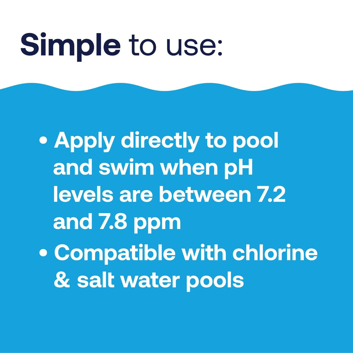Clear pool water with HTH pH Down for enhanced clarity and comfort.