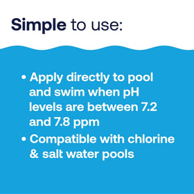 Clear pool water with HTH pH Down for enhanced clarity and comfort.