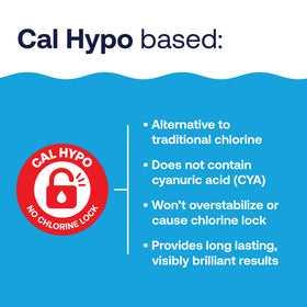 HTH Shock Advanced works with saltwater pools to maintain clarity.