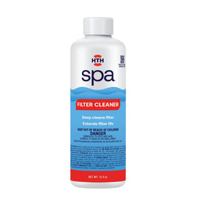 HTH Spa 86123 bottle front shows easy maintenance for your spa filter