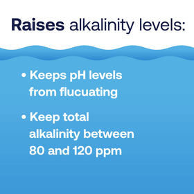 HTH Spa Alkalinity Up being poured into a hot tub to balance alkalinity