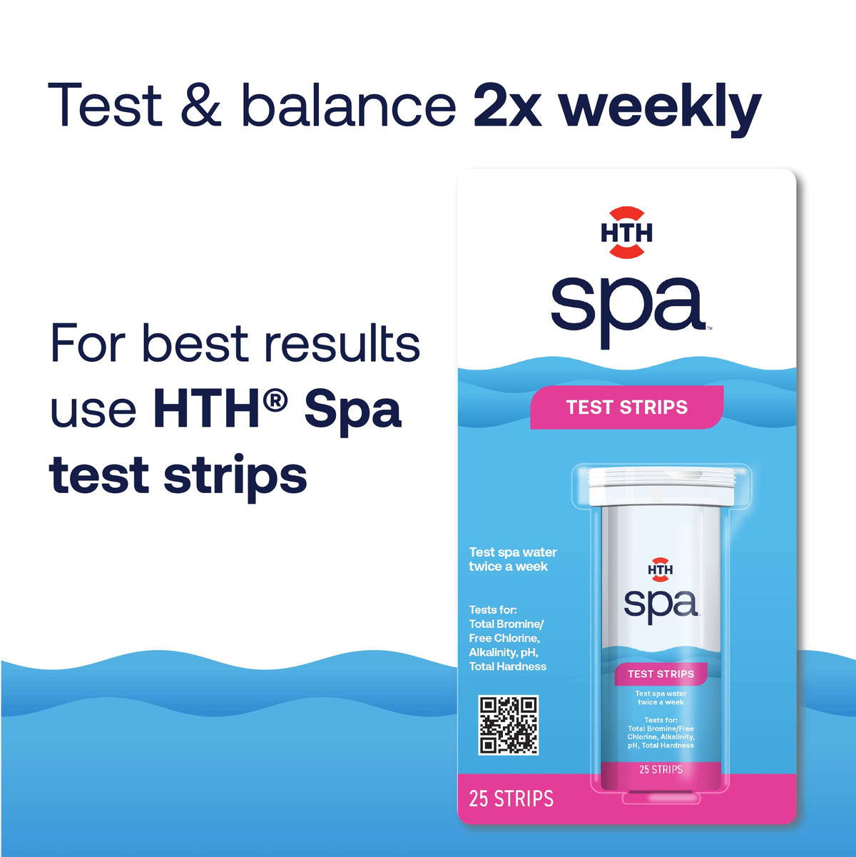 HTH Spa Alkalinity Up powder being added into spa water for stabilization