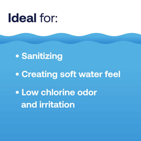 HTH Spa Bromine Tabs in a floater for effortless dosing.