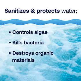 HTH Spa Clear Chlorinating Sanitizer in spa water for clearer and more comfortable soaks
