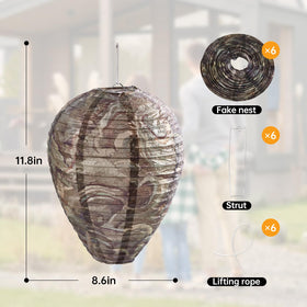The htiepf six-pack wasp nest assembly steps ease outdoor setup.