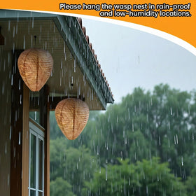 htiepf wasp nest brown installation ideas—hang on eaves, terraces, balconies.