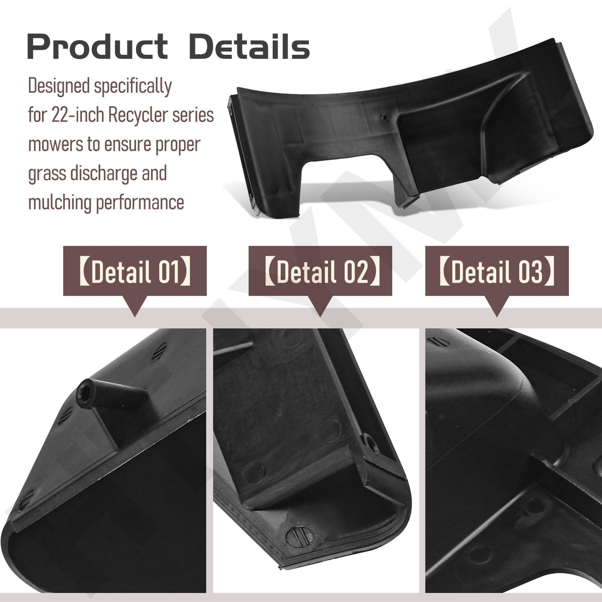 HTJYMY durable-plastic-material close-up shows reinforced construction for longevity