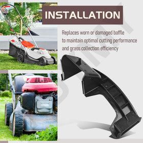 HTJYMY grass-discharge-improvement image suggests neater clippings and efficient bagging