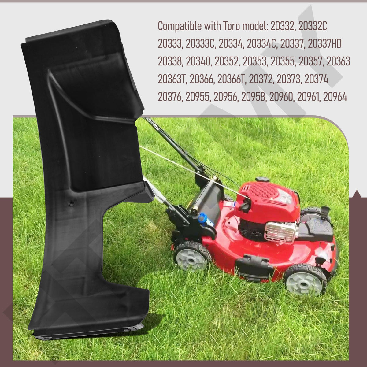 HTJYMY rear-baffle-closeup highlights sturdy plastic and fit integrity