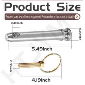 HTJYMY top link pin measures 5-1/2 inches long and 3/4 inch diameter.