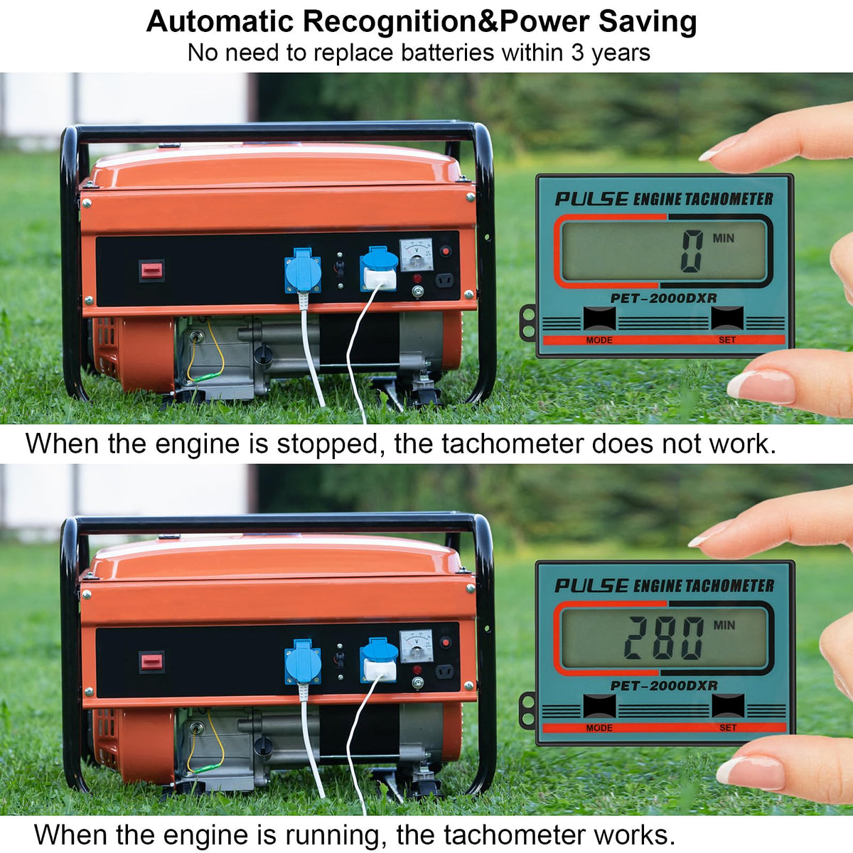 HTPREC easy installation with inductive sensor or signal pickup wire.