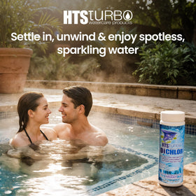HTS Turbo dichlor granules dissolving quickly in water