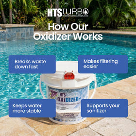 HTS Turbo Oxidizer Shock dissolving quickly in water for fast results