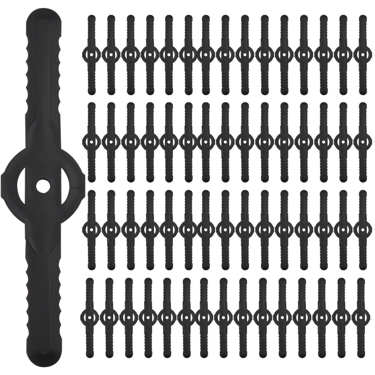 Huakaile 60 blades pack for weed eater enables quick lawn maintenance
