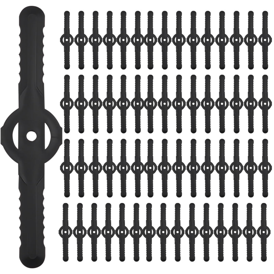 Huakaile 60 blades pack for weed eater enables quick lawn maintenance