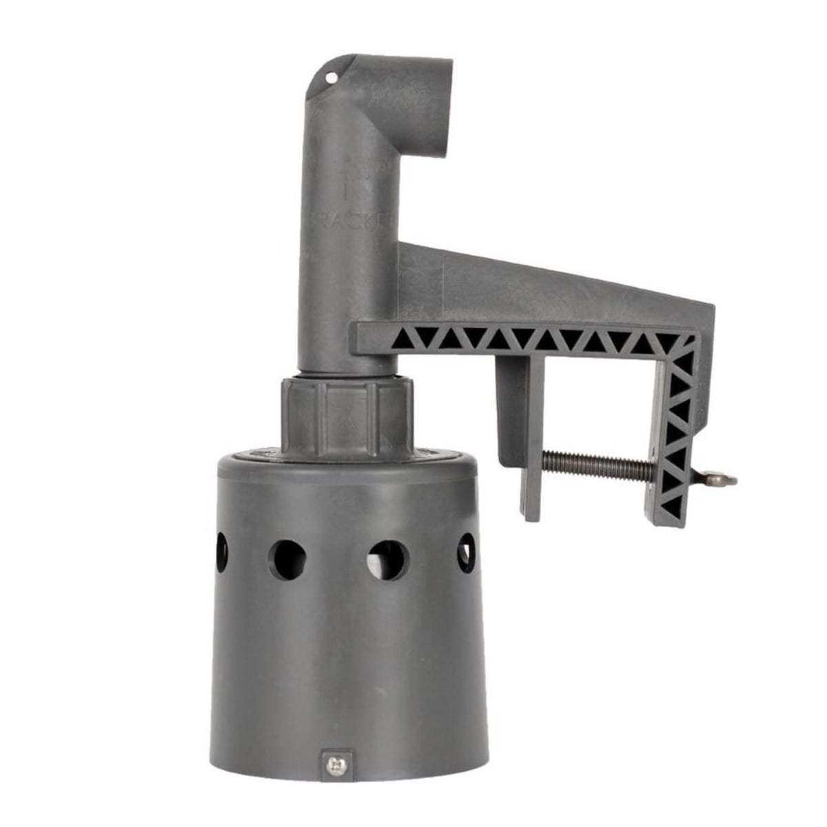 Hudson Valve mounting bracket installed on a tank for secure mounting.