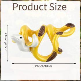 HUFAND banana snake hanging statue brightens balconies with weather-resistant resin