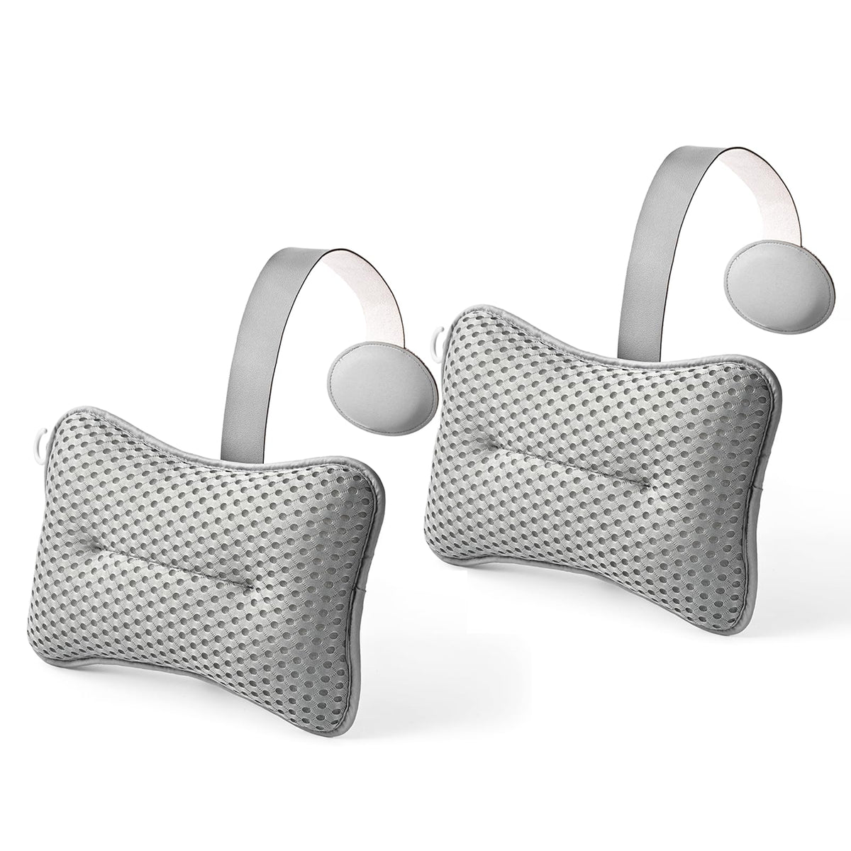 Hugabow large pillow on hot tub with extended strap for secure universal fit.