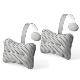 Hugabow large pillow on hot tub with extended strap for secure universal fit.