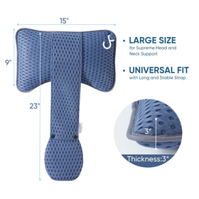 Hugabow stability system keeps pillow in place for relaxed spa sessions.