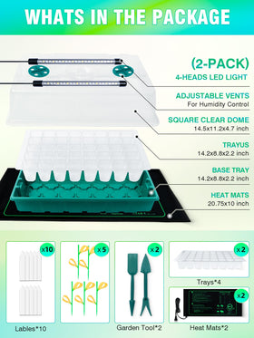 Hugbow embedded LED lamps for seedling growth