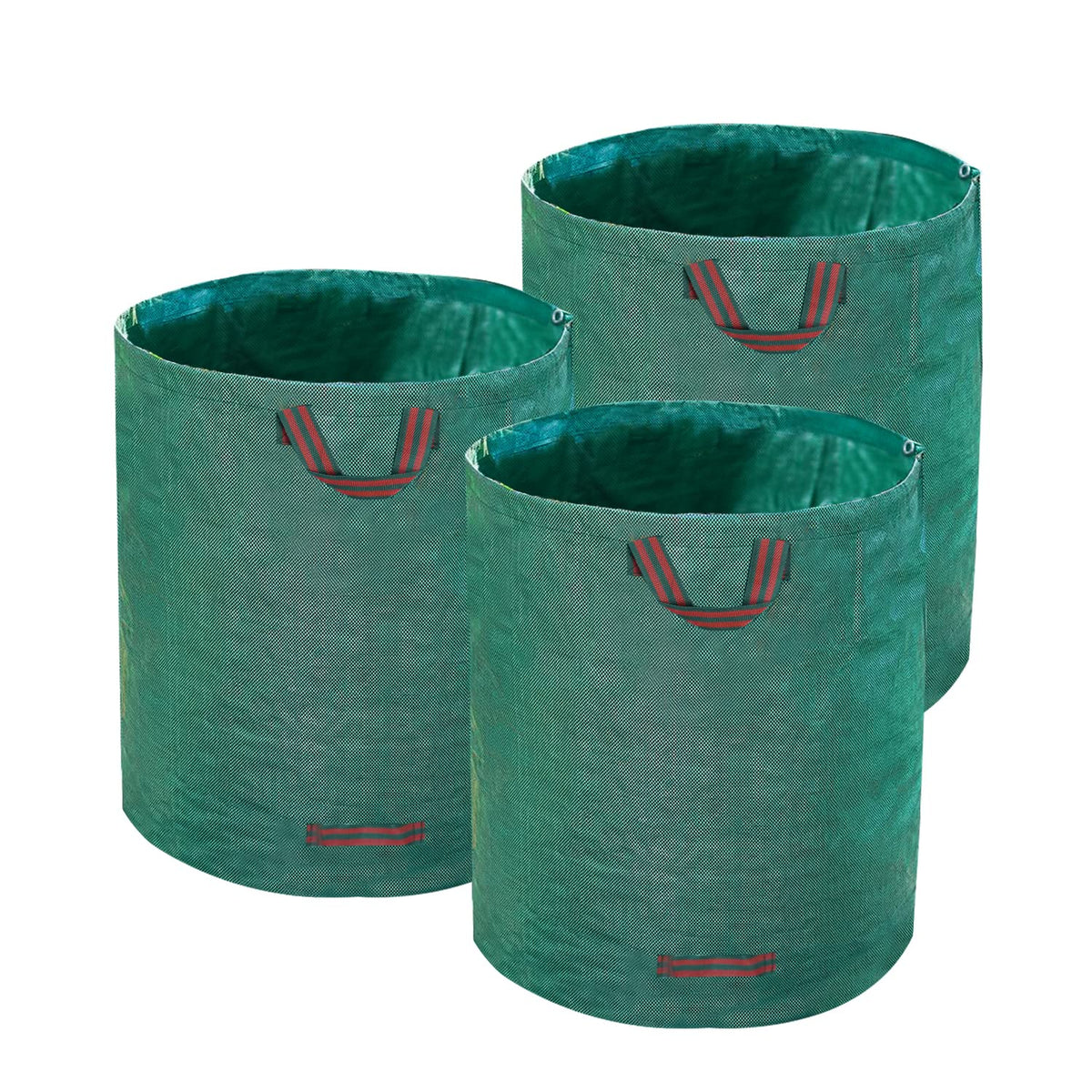 Hugeleaf 72-gallon yard waste bags, collapsible for easy storage and quick cleanup.