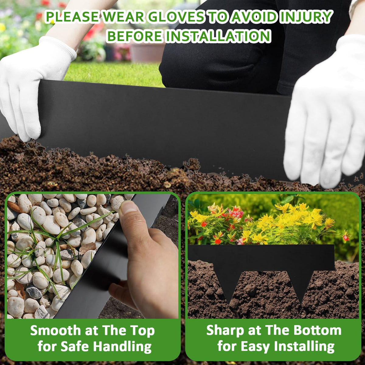 Hugeleaf bendable corner-edge allows hand shaping for corners and curves.