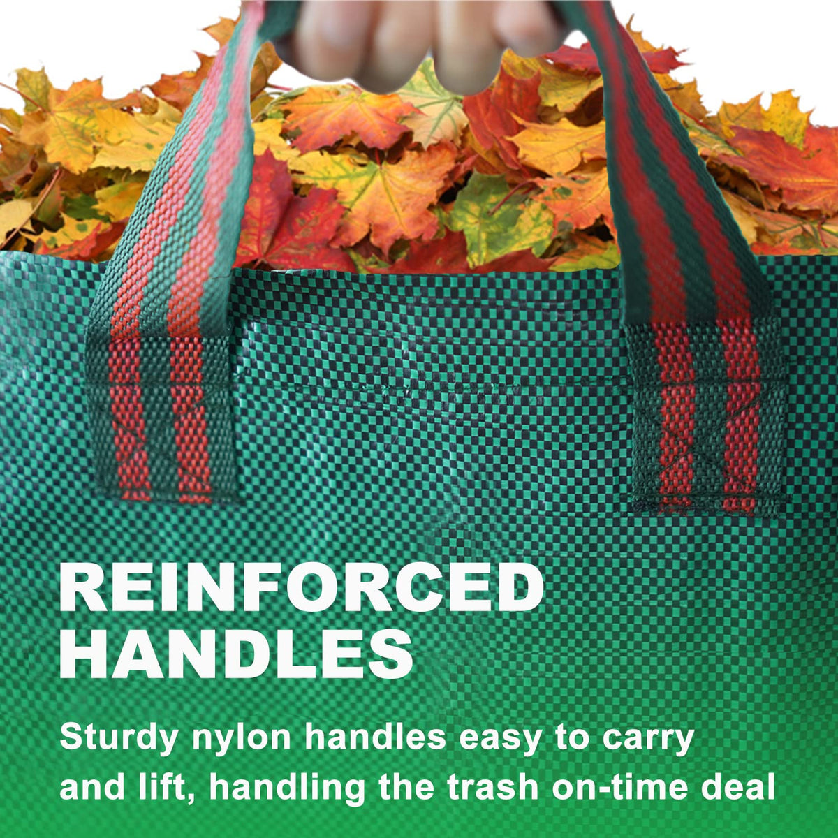 Hugeleaf bag with removable hoop keeps the opening upright during use.