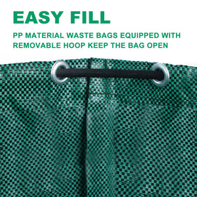 Hugeleaf bag material is waterproof and tear-resistant for outdoor use.