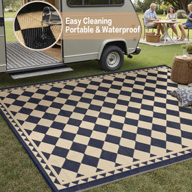 HUGGEAR balcony rug, UV fade-resistant for sunny patios