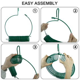 Hugeleaf large-capacity feeder holds multiple suet balls or peanuts for consistent visits.