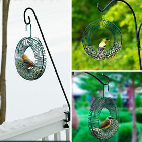 Hugeleaf outdoor-friendly feeder supports a variety of nut-loving birds without frequent refills.