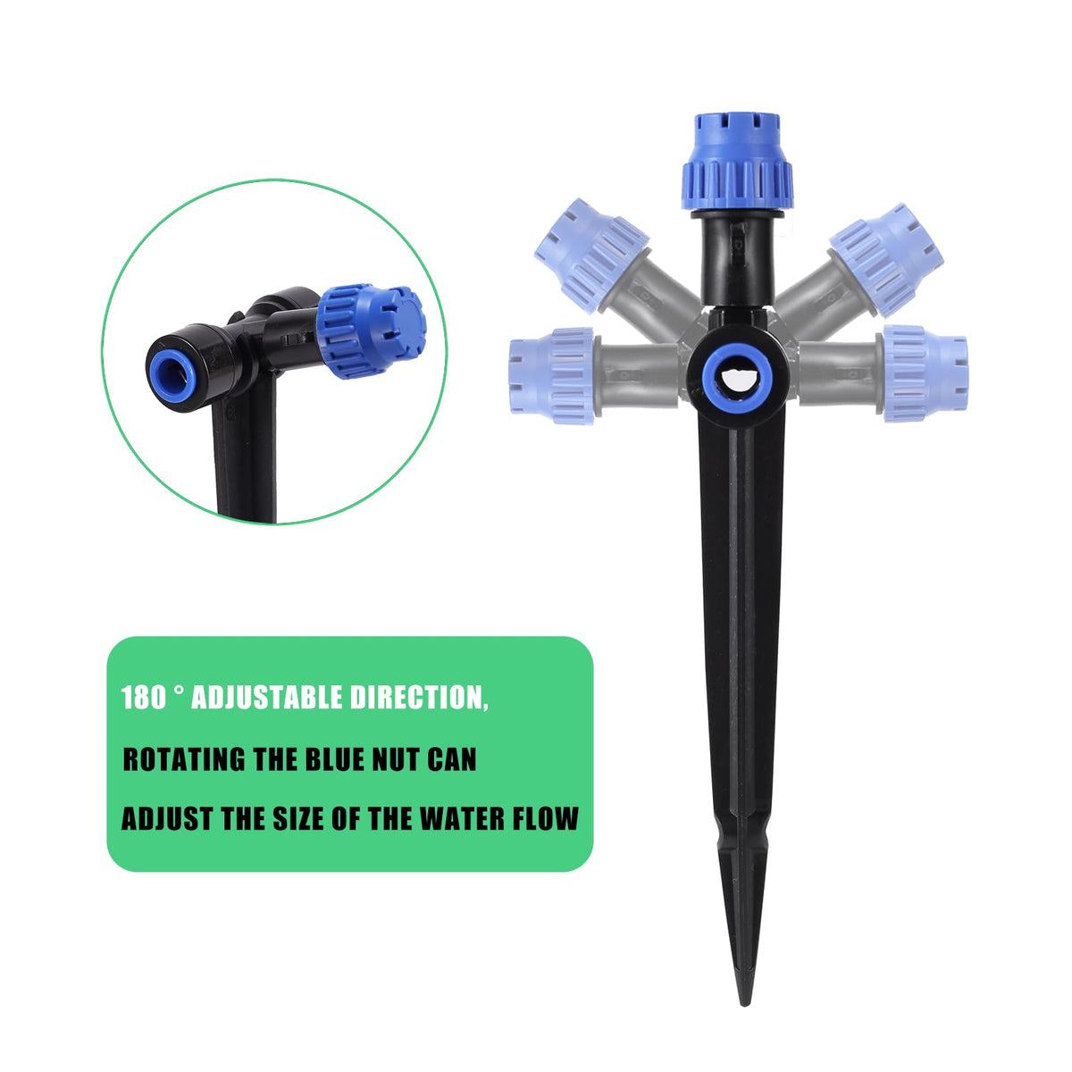 HUISUYTON removable heads for easy cleaning and reduced clogging