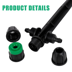 HUISUYTON quick-connect 1/4 tubing enables secure, tool-free installation.