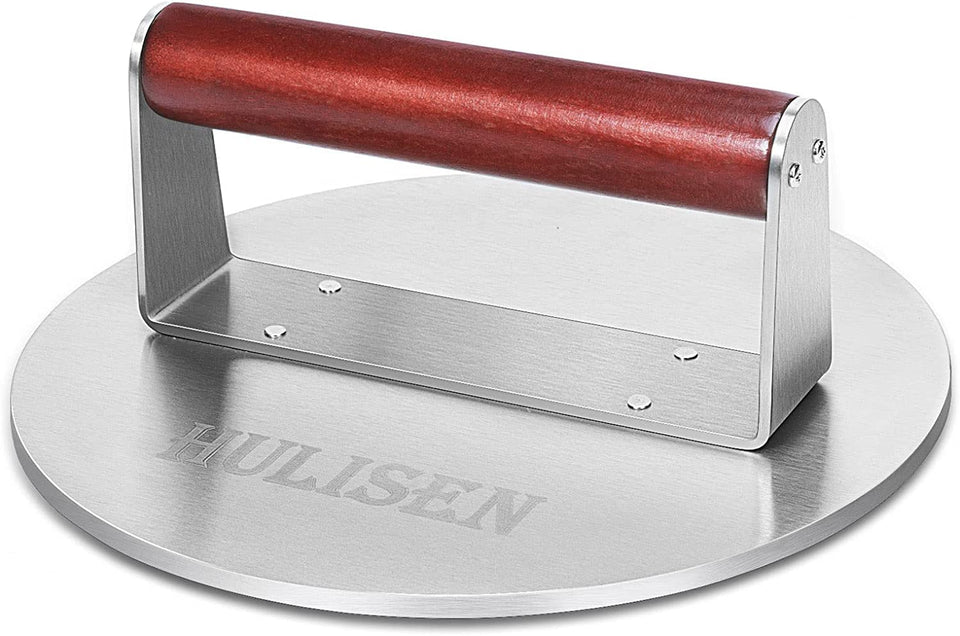 HULISEN 8.5-inch burger press with large surface for even patties and quick results