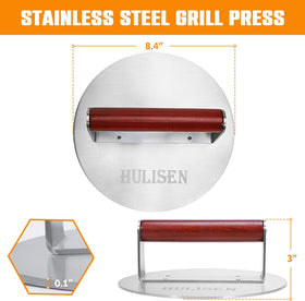 HULISEN bacon grease press reduces spatters for cleaner cooking