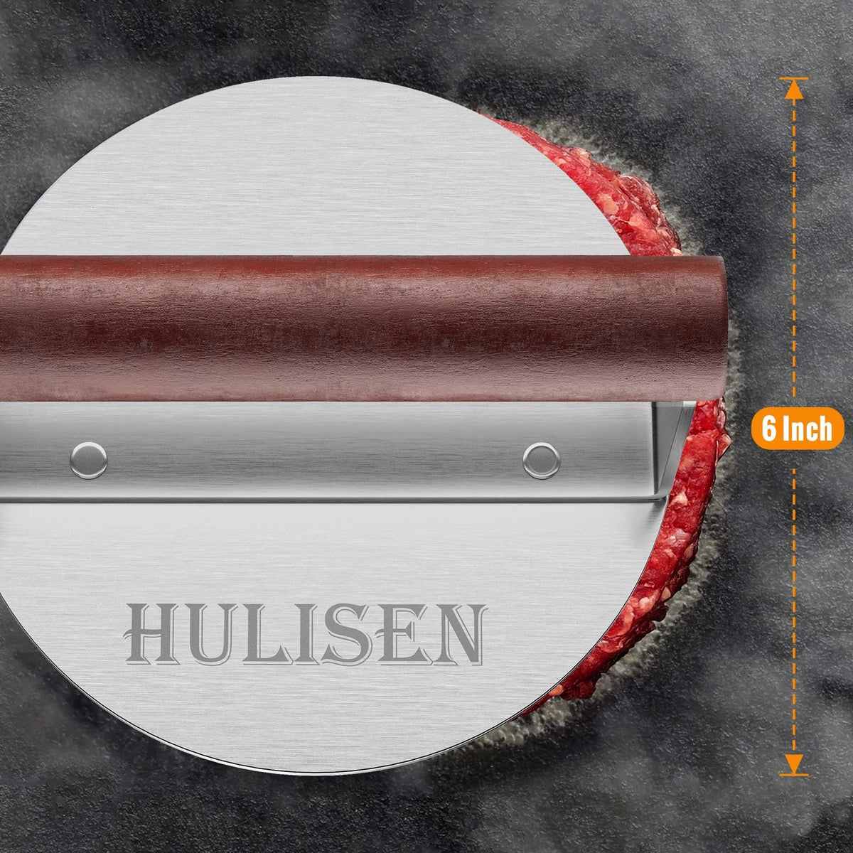 HULISEN easy-clean surface resists sticking for quick cleanup.