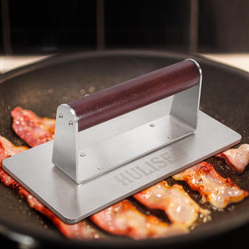 HULISEN nonstick grill press surface cleans easily after cooking.