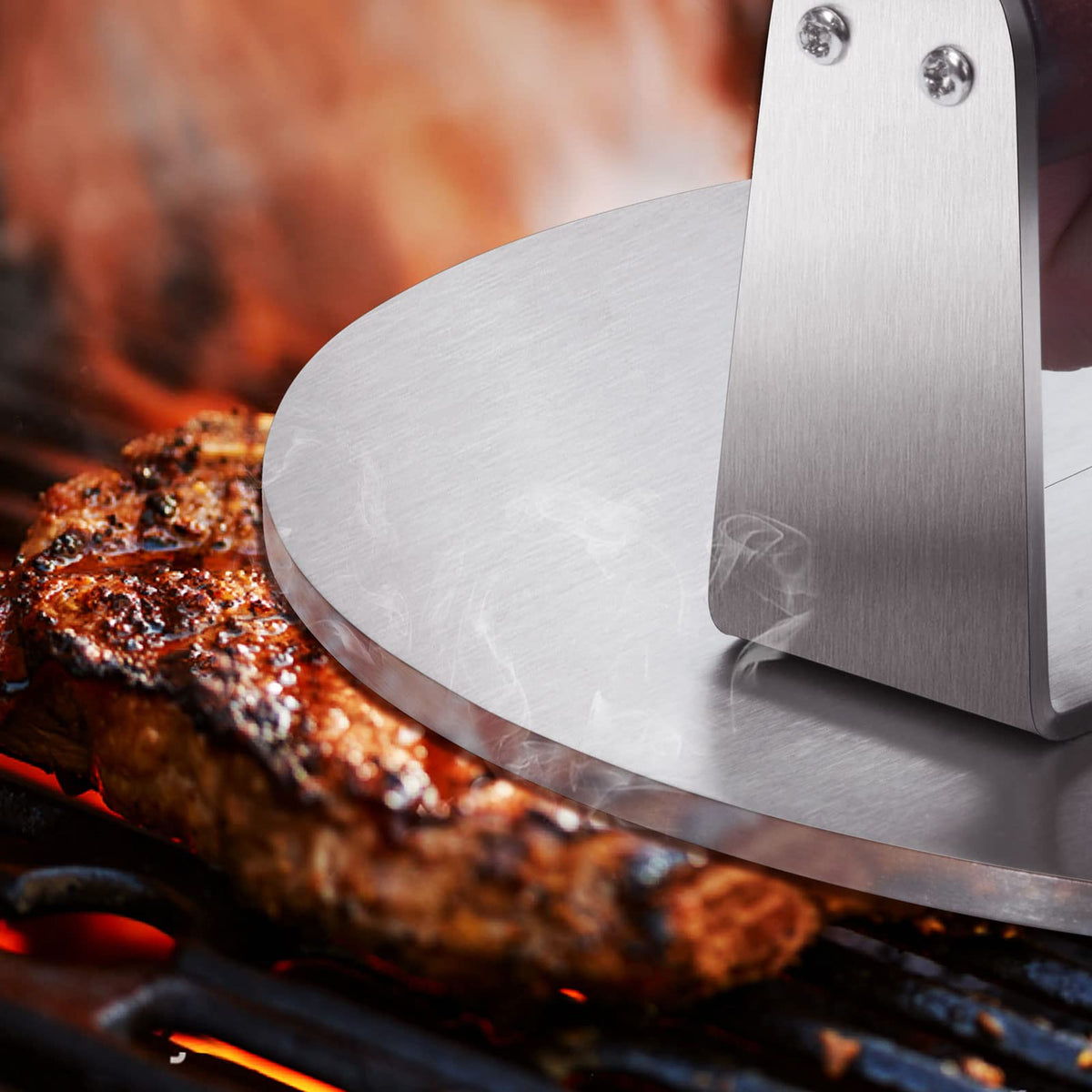 HULISEN outdoor BBQ press ideal for grill and camp setup