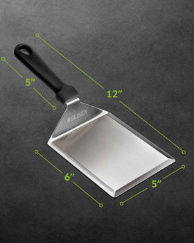 HULISEN spatula with ergonomic handle design for comfortable long grilling sessions.