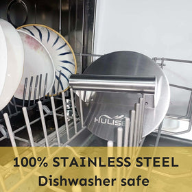 HULISEN burger press dishwasher-safe cleanup after cooking.
