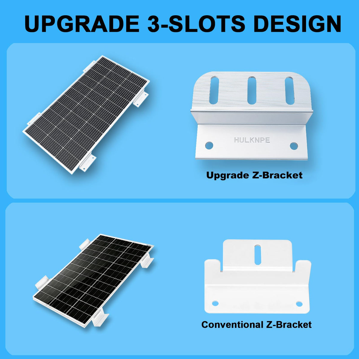 HULKNPE Z brackets with corrosion-resistant hardware for harsh environments
