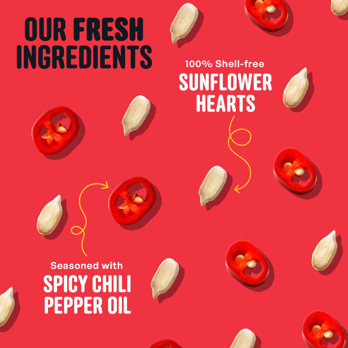 Hulled sunflower hearts close view highlights shell-free nutrition for birds.