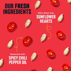 Hulled sunflower hearts close view highlights shell-free nutrition for birds.