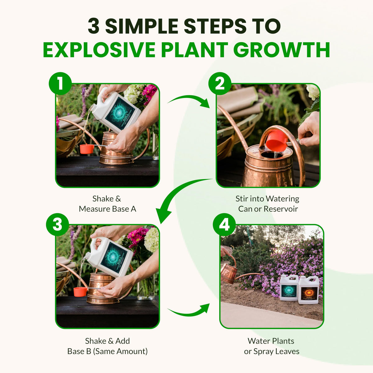 Humboldts Secret Base A & B promotes healthy green leaves.