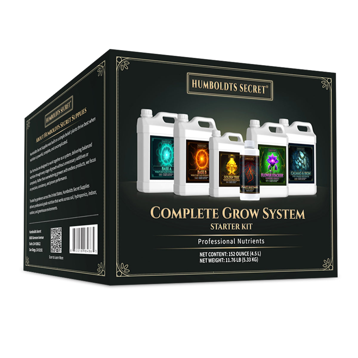 Humboldts Secret Base A bottle pour supports seedling nutrition for steady growth.